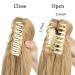 CJL HAIR Short Claw Clip Ponytail Extension 12 Inch - Ash Medium Brown/Ash Blonde - Synthetic Heat Friendly Fiber - for Women, Girls, Kids - Pack of 1 - Buy Online on GoSupps.com
