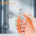 Fvion Precision Nail Tongs | Matt Handle Nail Scissors for Ingrown Toenails | Non-Slip Design for Thick Fingernails | Soft Handle Orange - Buy Online on GoSupps.com