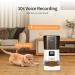 Petour Automatic Cat Feeder  4L Pet Dry Food Dispenser with Stainless Steel Bowl&Lock Lid  Dog Timed Feeder Control with Dual Power Supply  10s Voice Recorder and Desiccant Bag  14 Meals Per Day - Buy Online on GoSupps.com