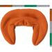 Cozy Orange Neck Pillow with Stand-Up Collar | Grape Seed Heat Pad for Ultimate Comfort - Buy Online on GoSupps.com