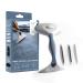 Gleener battery razor fabric razor and lint ultimate lint remover sweater comb lint remover and fuel for clothing and furniture slate blue