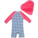 Bonverano Baby Girls Long-Sleeve Swimsuit | UPF 50+ Sun Protection | 18-24 Months | Blue/White - Buy Online on GoSupps.com