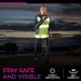 247 Viz Reflective Running Vest - High Visibility Safety Gear for Men & Women | Stay Visible & Safe While Running & Cycling | Adjustable Waist & 2 Reflective Bands | Large Pocket | Light & Comfy Yellow Vest (L/XL) - Buy Online on GoSupps.com