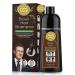 400ml Hair Dye Shampoo Brown Natural Ingredients Hair Color Deep Conditioning Hair Color Cream Long Lasting Fast Coloring Full Coverage Hair Dye for Men and Women