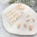 Glossy White French Tip Almond Shape Press-On Nails - Medium Length | Full Cover Acrylic False Nails with Cute Design for Women - Buy Online on GoSupps.com
