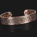 Mens Wide Copper Magnetic Bracelet Viking Pure Copper Wristband Holistic Magnetic Band with 6 Strong Neodymium Magnets Adjustable- Viking Eagle -VE (L: Wrist 19.5-22cm/7.7-8.6") - Buy Online on GoSupps.com