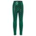 Jhaoyu Kids Girls Mermaid Leggings Shiny Metallic Fish Scale Dance Party Pants Christmas Costume Green,metallic 7-8 Years