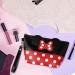 Boyigog Mouse Ears Style Cosmetic Bag - Women's Makeup Mini Wallet for Handbag | Red & Black Cartoon Pouch for Makeup Keys Headphones & Lipstick - Buy Online on GoSupps.com