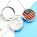 Vintage American Flag Round Pill Box | 4th of July Pill Organizer | 3 Compartment Decorative Metal Pocket Case - Buy Online on GoSupps.com