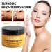 Turmeric Brightening Scrub - Natural Exfoliating Sea Salt Body Scrub for Dark Inner Thighs Bikini Area & Underarms - Smooth Melanin Skin - Buy Online on GoSupps.com