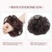 Curly Wavy Bun Extensions - Light Brown to Ash Blonde | Messy Hair Scrunchies for Women - Buy Online on GoSupps.com
