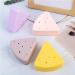 Triangle Powder Puff Storage Box | Portable Silicone Makeup Sponge Holder | Breathable Double-Sided Travel Bag (Yellow - Buy Online on GoSupps.com