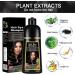 Natural Black Hair Coloring Shampoo 3-IN-1 Hair Coloring Shampoo Nourishing and Dyeing Brown Hair for Men and Women in 10-15 Mins(Natural Black) - Buy Online on GoSupps.com