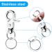 Molain 4 Set Dog Tag Clips with 10 Pieces Dog Tag Rings Durable Dog ID Tag with Rings for Dogs and Cats Collar Harnesses - Buy Online on GoSupps.com