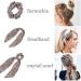 Shop 6-Piece Vintage Chiffon Hair Scarf & Elastic Hair Ties - 2 in 1 Ponytail Holders for Women & Girls | International Shipping Available - Buy Online on GoSupps.com