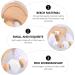 Organic Silicone Baby Teething Toy Bracelet Set - Healifty Beaded Rings & Wooden Shapes x2 - Beige 8x8cm - Buy Online on GoSupps.com