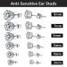 Hyjlpaf Self Ear Piercing Gun Kit - 2 Pack Disposable Ear Piercings with 14 Studs - Buy Online on GoSupps.com