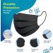 Parama 50pcs Kids Black Medical Masks - 100% Made in Italy EN14683 Type II BFE 99% Disposable Mouth & Nasal Protection - Buy Online on GoSupps.com