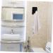 HEMOTON Acrylic Door Hook 8pcs Bathroom Hook Shower Door Wall-Mounted Towel Hanger Organizer Hangers Rack for Bathrooms Plug 6X4.5X2.8CM Black - Buy Online on GoSupps.com