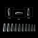 Ballerina False Nails - 500 Long Coffin Shape Tips | Transparent Press On Nails | VIVID STELLA High Radiant Clear Cover - Buy Online on GoSupps.com
