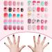 240 Pieces Children False Nails Kids Girls Press On Short Artificial Fake Nails - Pink Heart Design - Nail Decoration Kit for Girls - Buy Online on GoSupps.com