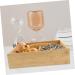 PRETYZOOM Snack Candy Serving Handle Case Fruit Divided with -Compartment Home Food Hollow Wooden Appetizer 25X6.5cm As Shown 2 - Buy Online on GoSupps.com