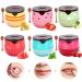 Bee Lip Balm Honey Pot 12 Flavors Bee Lip mask Set Lips Sleeping Mask Moisturizing Hydrating & Prevention Dry and Cracked Lip Scrubs Exfoliator (6)
