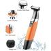 Buy Waterproof Electric Razor & Beard Trimmer for Men & Women - Cordless USB Rechargeable Hair Groomer in Orange - Buy Online on GoSupps.com