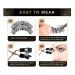 Magnetic Eyelashes Set - 4 Pairs Soft 3D Reusable False Lashes No Glue Easy to Wear DIY Kit with Clips - Perfect Gift for Eyelash Lovers - Buy Online on GoSupps.com