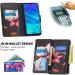 Miago 9 Card Slots Leather Cover for Huawei Y7 2019 - Colorful Zip Flip Shell Wallet Case - Pink Flower PU Leather Protective Phone Case - Buy Online on GoSupps.com