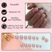 24Pcs Nude Pink Glitter French Tip Press on Nails - Short Square False Nails for Women and Girls - Buy Online on GoSupps.com