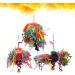 Balacoo 3 Pcs Parakeet Toys Parrot Hammock Bell Toys Bird Parrot Silk Balls The Swing Striped Bass The Bell Medium Picture 1 - Buy Online on GoSupps.com