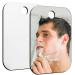 NC Unbreakable Shower Mirror fogless for Shaving Fog Proof Shave (Medium 2PCS 6x8) Shatterproof Travel Makeup Camping Mirrors Wall Hanging Mirror Bathroom Portable Lightness Handheld Mirror Locker