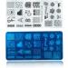 6 Pcs Nail Stamper Kit with Lace Retro Flowers & Geometric Figures - Nail Stamping Plates Set for Art Design and Decoration - Buy Online on GoSupps.com