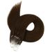 Ugeat Microring Loop Hair Extensions - Real Brown Remy Hair 45cm 50 Strands - #4 Brown Microring Extensions - Buy Online on GoSupps.com