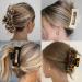 4PCS Large Hair Claw Clips - Big Acrylic Clips for Thick Hair - Tortoise Shell & Leopard Print - Non Slip Hair Accessories for Women and Girls - Buy Online on GoSupps.com