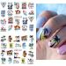 12PCS Summer Coconut Palm Tree Nail Art Stickers - Water Transfer Decals for Beach Designs - DIY Manicure Tips - Buy Online on GoSupps.com