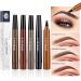  Generisch Microblading Waterproof Eyebrow Pencil 4 Teeth Fork Tip Long Lasting Eyebrow Pencil for Natural Hair Drawing 3D Microblading Effect Light Brown - Buy Online on GoSupps.com