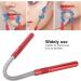 Stainless Steel Face Hair Remover - Manual Epilierer Beauty Spring Threading Tool for Lip Hair Removal | Red - Buy Online on GoSupps.com