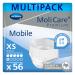 Molicare Premium Mobile disposable pants: Discrete use with incontinence for women and men 6 drops size.XS (45-70 cm hip circumference) 4x14 pieces 6 drops XS (56 pieces) 56 pieces