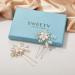 Sweetv Handmade Gold Flower Bridal Hair Pins - Beaded Wedding Hair Accessories - Buy Online on GoSupps.com