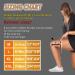 2 Pack Knee Compression Sleeve with Gel Pads & Stabilizers - Size L, Orange (1 Pair) | Knee Brace for Men & Women - Support for Running, Weightlifting, Arthritis & Joint Pain Relief - Buy Online on GoSupps.com