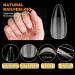 Venares 120-Piece Short Almond Soft Gel Nail Tips Set - Pre-Polished Artificial Nails with Glue & Buffers for Perfect Gel Nails - Buy Online on GoSupps.com