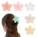 WUBAYI 6 Pcs Flower Hair Clips Non Slip Flower Claw Clips Strong Hold Hair Claw Large Hair Clip for Medium Thick Hair Hair Claw Clips for Women and Girls Straight Curly & Wavy Hair #004 6PCS