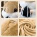 MUZIRI KINOKOO Plush Hamster Pillow Blanket | Cute Office Nap Blanket | Foldable TV Sofa Throw | Soft Stuffed Toy Blanket | Light Coffee - Buy Online on GoSupps.com