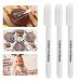 Domi Pro Food Color 3PC White Cake Bake Food For Children and Adults Decoration Food Ice DIY Food Color Food Date White 0.1 ML (1 SPACE)