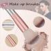 TTRWIN 18 Pcs Professional Makeup Brush Set - Synthetic Kabuki Brushes for Face, Blush, Lip, Eyeshadow, Eyeliner, Foundation & Powder - Cosmetic Brushes Kit with PU Leather Bag - Beige Set - Buy Online on GoSupps.com