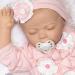 Paradise Galleries Realistic Baby Doll - 53.3 cm Sleeping Girl with Magnetic Pacifier & 8-Part Gift Set | Soft Vinyl Collectible - Buy Online on GoSupps.com