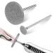 Andibro 2Pcs Sanding Disc Nail Drill Bits Electric Foot File Hard Skin Remover Discs Emery Carbide Callus Remover Pads Pedicure Sandpapers Replacement Cracked Skin Callus Removal for Manicure Pedicure