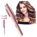 1.25 Inch Curling Iron 1 Inch Curling Iron for Long Hair Double Ceramic Instant Heat Wand Curler Pink
